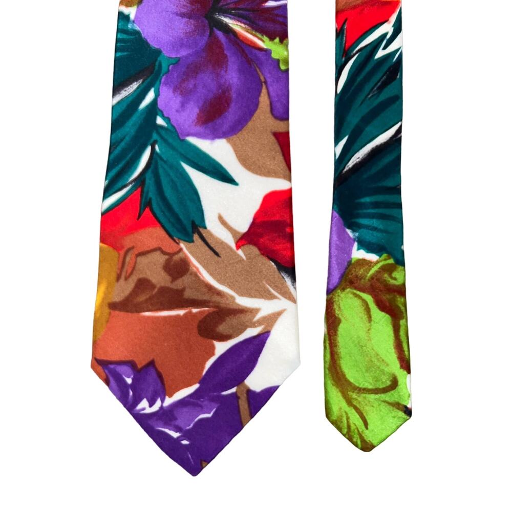 Pat Argenti 100% Silk Men’s Tie Floral Business Attire